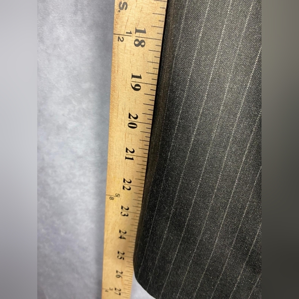 Zara Basic Gray Pinstripe Blazer Jacket Women's S… - image 7